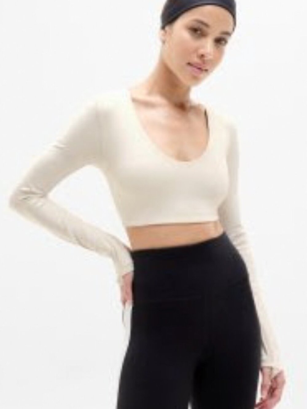 Athleta Transcend Scoop Crop Top